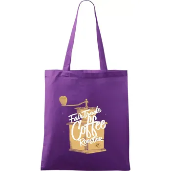 Kafemlýnek - Taška bavlněná - 42 x 38 cm ( Fialová )