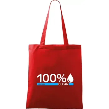 100% Clean - Taška bavlněná - 42 x 38 cm ( Červená )