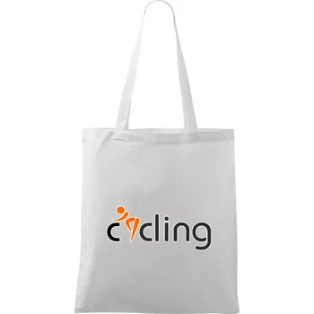 Cycling postava - Taška bavlněná - 42 x 38 cm ( Bílá )