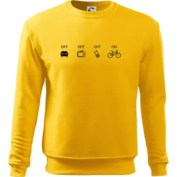 Pánská mikina Zapni cyklorežim - Mikina Essential pánská - 3XL ( Žlutá )