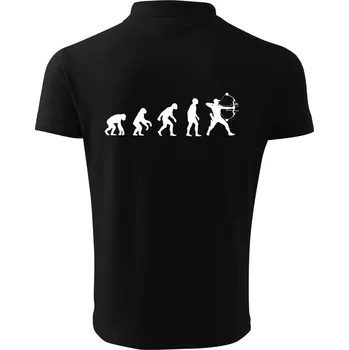 Pánská košile Evoluce lukostřelba kladkový luk - Polokošile pánská Pique Polo 203 - 3XL ( Černá )