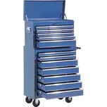 HOMCOM vozík na nářadí dílenský vozík se 4 zásuvkami modrý, pojízdný a stabilní, ideální do garáže a dílny | Aosom.de