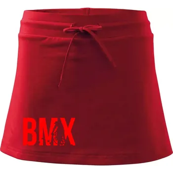 Dámská sukně BMX - Sportovní sukně - two in one - XS ( Červená )