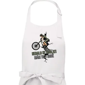 Kuchyňská zástěra Nedalo se odolat, mám to v sobě kolo - Dámská zástěra na vaření - Univerzální velikost ( Bílá )