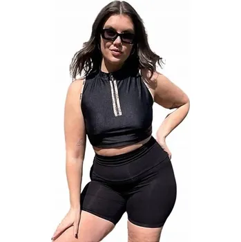 Podprsenka FLOUNCE LONDON PLUS ČERNÝ TOP NA ZIP (46)