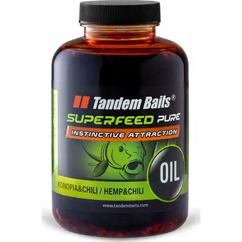 Rostlinný olej SuperFeed Pure Konopný Olej s Chilli 500ml