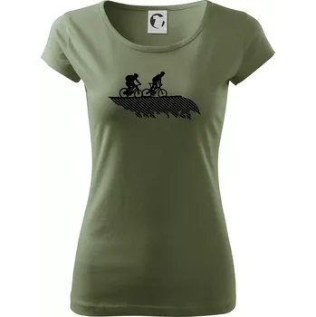 Dámské tričko Cyclo duo - Dámské triko Pure - XS ( Khaki )