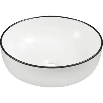 Umyvadlo KERRA - umyvadlo na desku KR-98 WH/BL 5907548123213