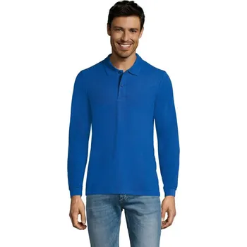 Pánské tričko PERFECT LSL MEN POLO 180 - Royal BlueXXL