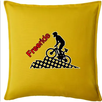 Polštář Freeride cyklista - Polštář 50x50 - 50x50 - Pouze potah ( Žlutá )