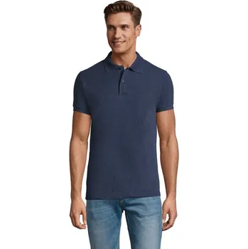 Pánské tričko PERFECT MEN Polo 180g - Džínová (Denim)S