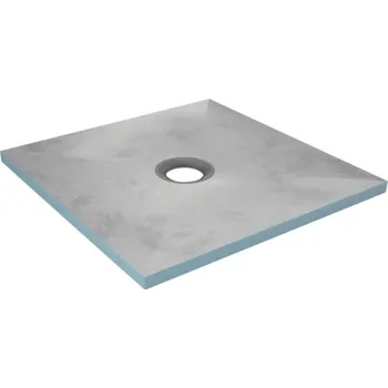 Venkovní dlažba Sprchový podlahový prvek vhodný pod dlažbu aurlane Showerplate 90 x 90 x 4 cm šedá Matné FAC037