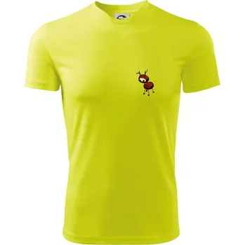 Chlapecké tričko Kaštanový jelínek - prso - Dětské triko sportovní (dresovina) - 146 cm/10 let ( Neonově žlutá )