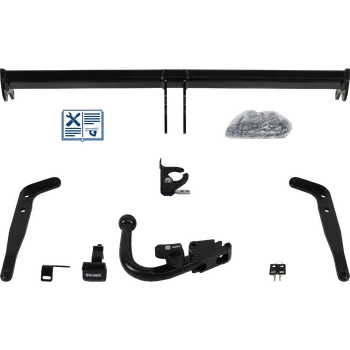 Tažné zařízení Brink tažné zařízení Odnímatelné tažné rameno zasunuté diagonálně zespodu - FORD FOCUS IV