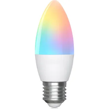 Žárovka LED RGBW Stmívatelná žárovka C37 E27/6,5W/230V 2700-6500K Wi-Fi - Aigostar