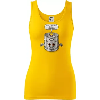 Dámské oblečení Opuštěné štěně - sud (Hana-creative) - Dámské tílko - XS ( Žlutá )