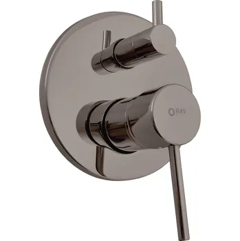Vodovodní baterie Slezák - RAV Vanová/sprchová baterie 2-cestná s podomítkovým tělesem SEINA - SE985MGK, Metal grey kartáčovaná