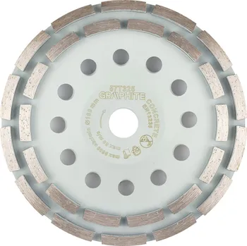 Příslušenství k brusce Graphite Diamantový brusný kotouč, 2 segmenty, 180 x 22,2 mm, suchý