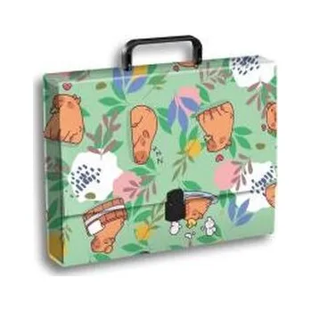 Set školních potřeb Teczka z rączką A4 Kapibara łąka PENMATE
