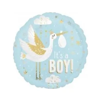 Balónek Balon foliowy Special delivery Baby Boy 46cm