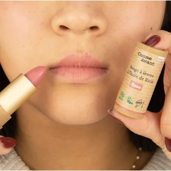 Rtěnka Comme avant Přírodní rtěnka s ricinovým olejem 4 g ROSE