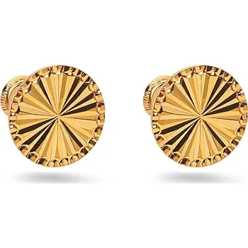 Náušnice Zdobené náušnice ze žlutého zlata, 14K IZ31626 + dárkové balení LUXUS zdarma