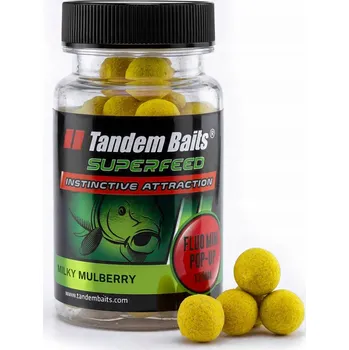 Boilies SuperFeed Fluo Mini Pop-Up - plovoucí kuličky 12mm/30g Milky Mulberry