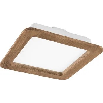 LED Podhledové svítidlo WOODY SPOT LED/17W/230V 3000K ořech 18,5x18,5 cm