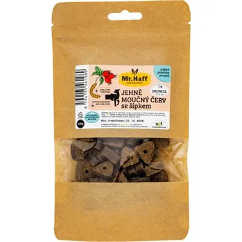 Pamlsek pro psa Pamlsky pro psy JEHNĚ - MOUČNÝ ČERV SE ŠÍPKEM 100 g