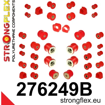 Silentblok nápravy 276249B: Strongflex Kompletní sada polyuretanových silentbloků pro zavěšení 25mm 18mm 271147 271279 4 x 271145, 0 x 271146 271802 271531 271148