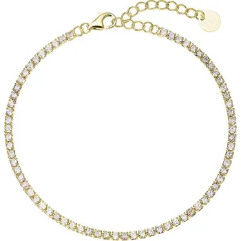 Šperk Jemný pozlacený tenisový náramek 13095.1