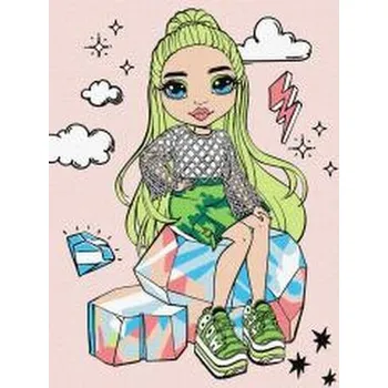 Set školních potřeb Malowanie po numerach - Rainbow High Jade Hunter