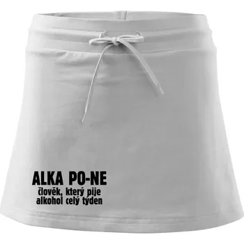 Dámská sukně Alkapone - Sportovní sukně - two in one - XS ( Bílá )