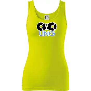 Cycling řetěz - Dámské tílko - M ( Limetková )