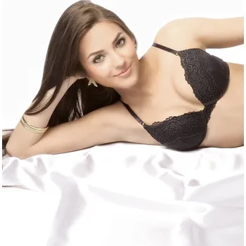 Podprsenka Gina Podprsenka s krajkou 17004P černá 75B