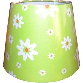Stínidlo Stínítko na lampu UMBRA zelená s motivem bílých květů 43124/55/17