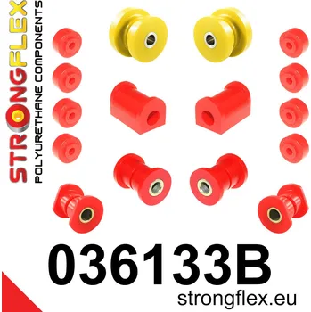 Silentblok nápravy 036133B: Strongflex Sada silentbloků předního zavěšení 18mm 031981