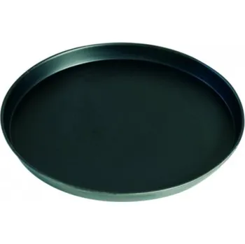 Plech na pečení GI-METAL Plech na pizzu ocelový kulatý (průměr 400 mm, výška 25 mm)