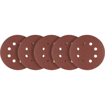 Dílna Graphite Brusné kotouče s otvory na suchý zip 125 mm, P36, 5 ks