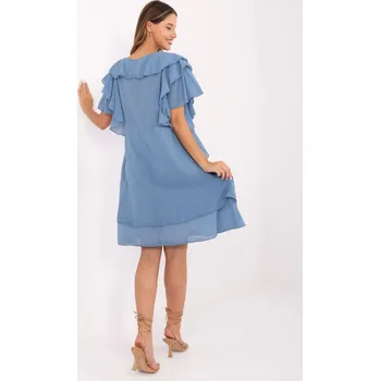 Dámské šaty Šaty MI SK 102128.61 tmavě modré jedna velikost