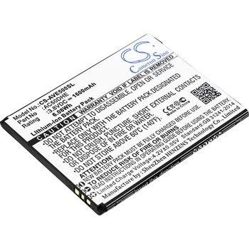 Baterie pro mobilní telefon Baterie Cameron Sino CS-AVE500SL, Li-Ion, 1600