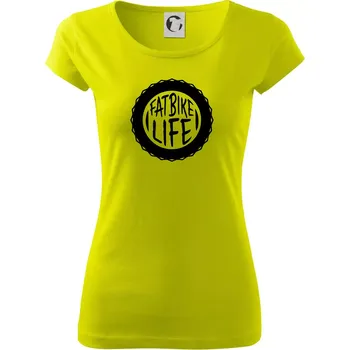 Dámské tričko Fatbike life - Dámské triko Pure - L ( Limetková )