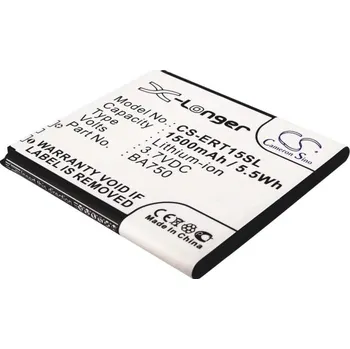 Baterie pro mobilní telefon Baterie Cameron Sino CS-ERT15SL, Li-Ion, 1500