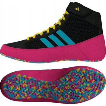 Boxerská obuv ZÁPASNICKÁ OBUV ADIDAS HVC PINK BLACK Velikost: 12 UK