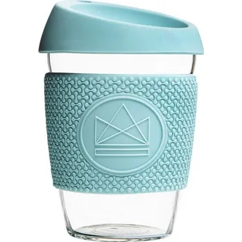 Termohrnek Neon Kactus Skleněný termohrnek na kávu, 340ml, Neon Kactus, světle modrý