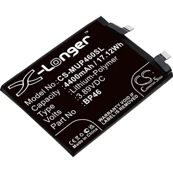 Baterie pro mobilní telefon Baterie Cameron Sino CS-MUP460SL, Li-Polymer, 4400