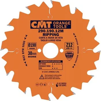 Pilový kotouč IGM kotouč pilový HM CMT D190x30 Z12, C29019012M