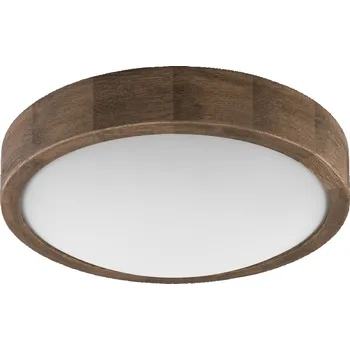 Brilagi - LED Stropní svítidlo CARVALHO SLIM 1xE27/60W/230V dub ořech pr. 27 cm