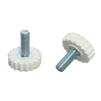 Stavitelný kluzák M8x20mm, pr.28x10mm, (Zn), bílá