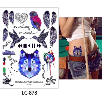 Tetování B-TOP Voděodolné dočasné tetování motiv BOHO 2 - barevná